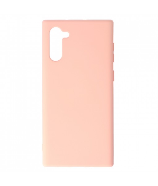 Husa Samsung Galaxy Note 10 Lite, SIlicon Catifelat cu interior Microfibra, Roz